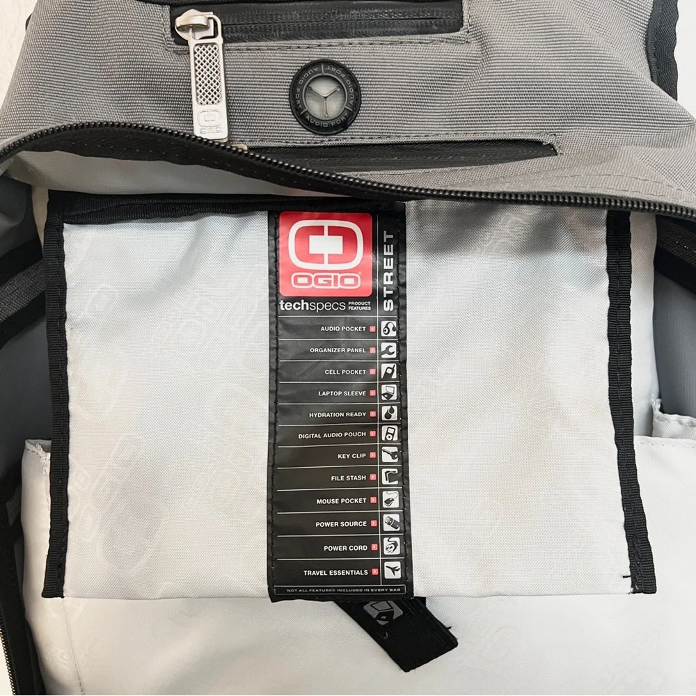 OGIO grey black laptop backpack